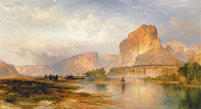 Cliffs of Green River Thomas Moran